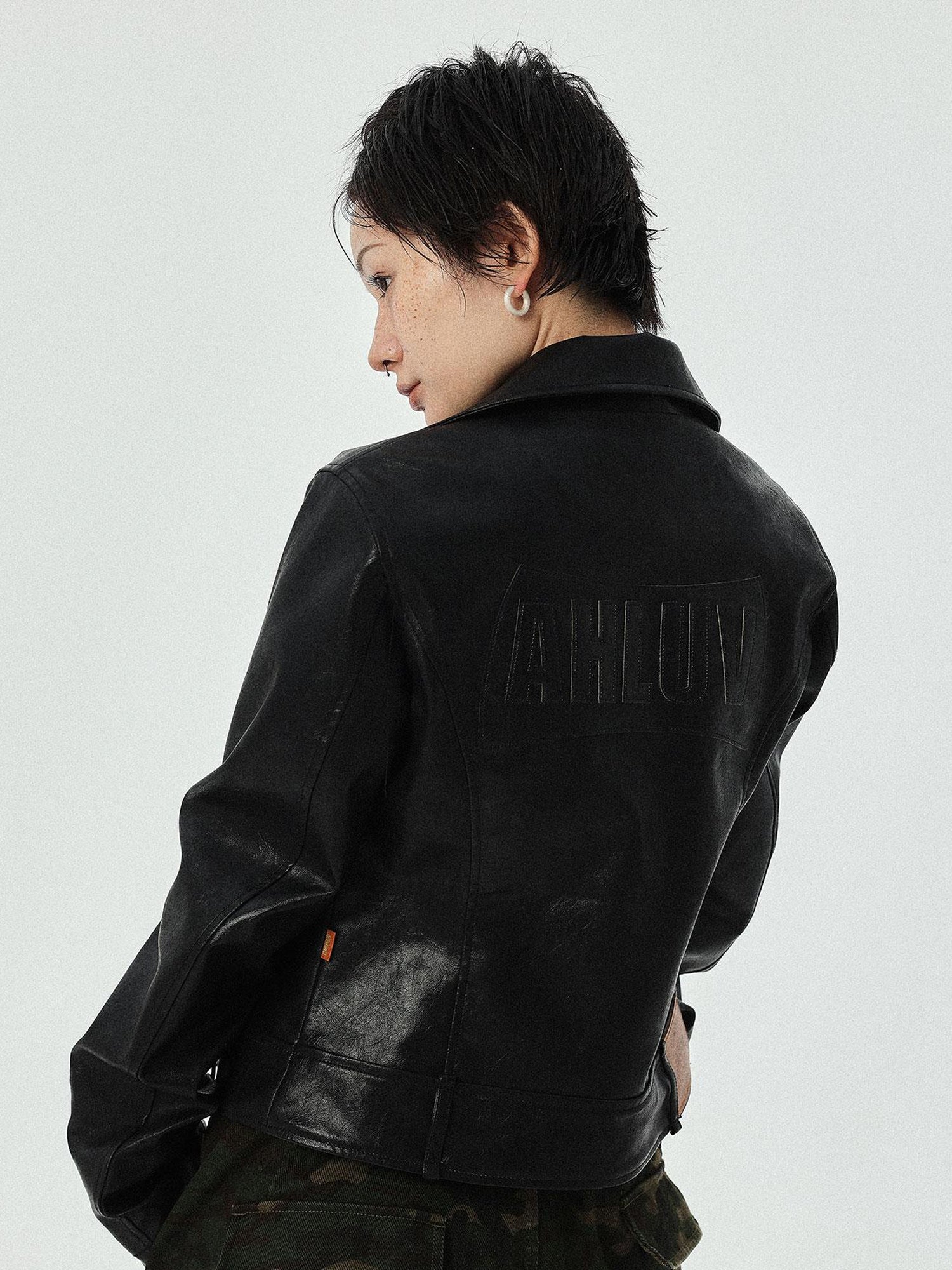Achihara Minnie S Vintage Pu Leather Jacket
