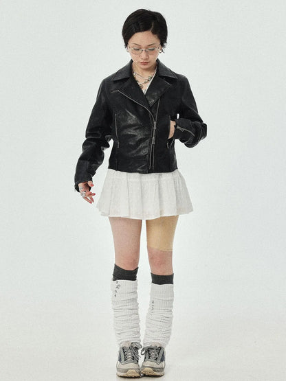 Minnie S Vintage Pu Leather Jacket