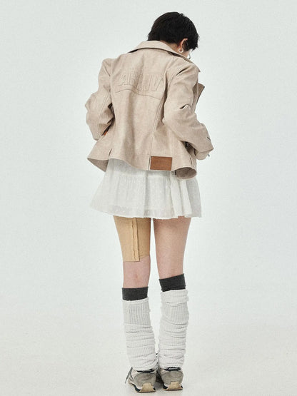 Minnie S Vintage Pu Leather Jacket