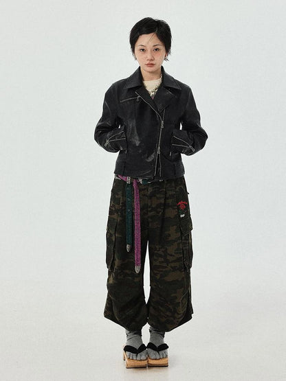 Minnie S Vintage Pu Leather Jacket