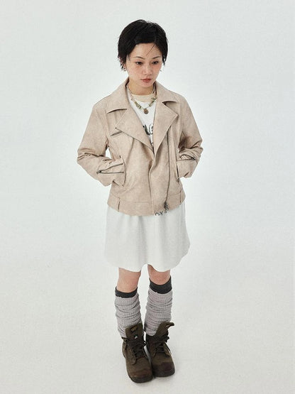 Minnie S Vintage Pu Leather Jacket
