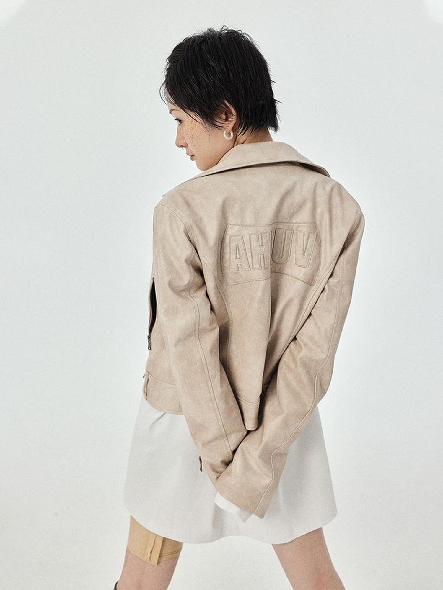 Achihara Minnie S Vintage Pu Leather Jacket