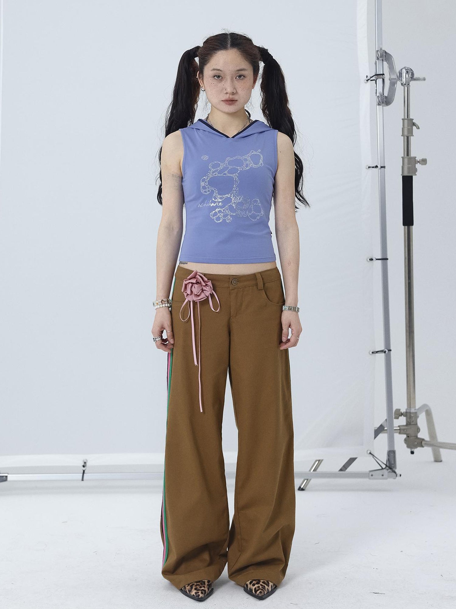 Achihara Missy Hilton Relaxed Wide Leg Trousers