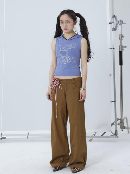 Achihara Missy Hilton Relaxed Wide Leg Trousers