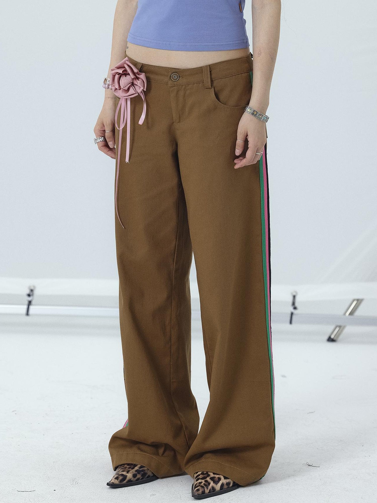Achihara Missy Hilton Relaxed Wide Leg Trousers
