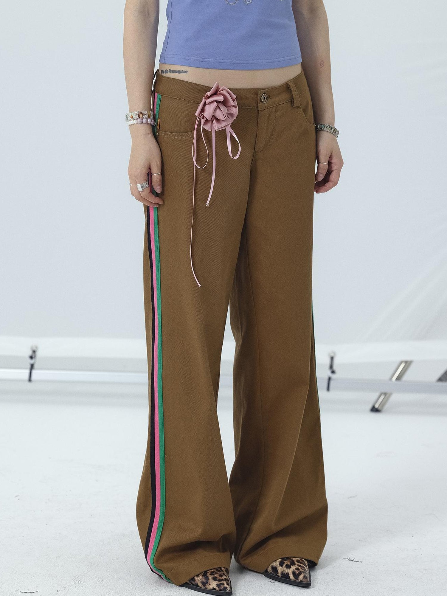 Achihara Missy Hilton Relaxed Wide Leg Trousers