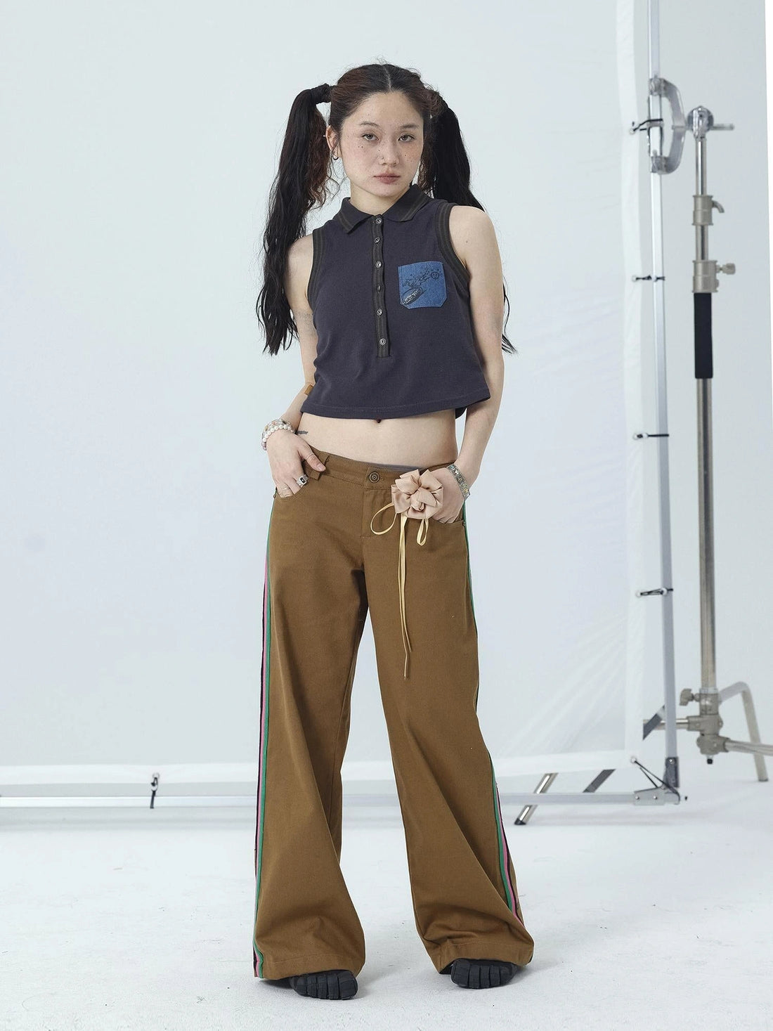 Missy Hilton Relaxed Wide Leg Trousers