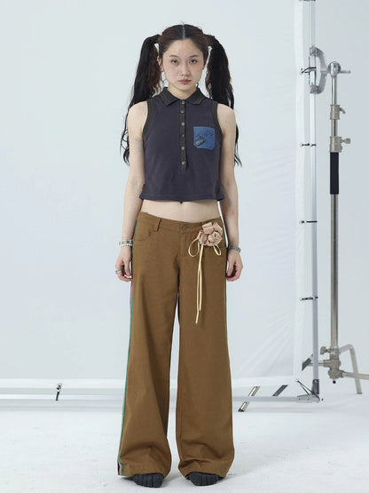 Missy Hilton Relaxed Wide Leg Trousers