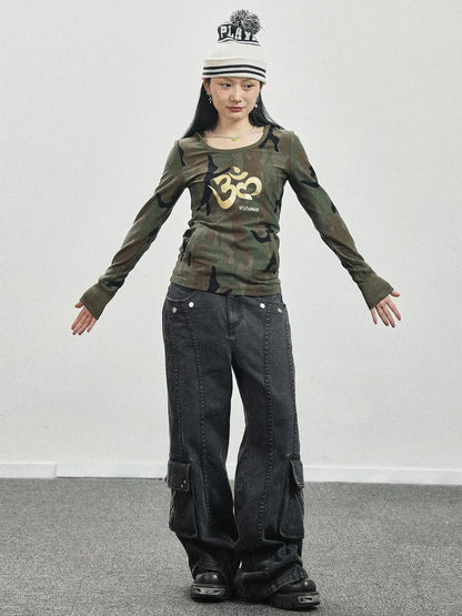Olive Om Dream Print Long Sleeve Tee