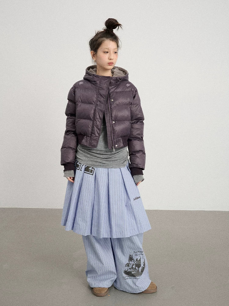 Achihara Om Embroidered Short Puffer Jacket-5