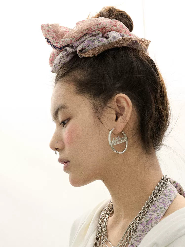 Achihara Orbit Star Earrings Chic Celestial Hoops-2