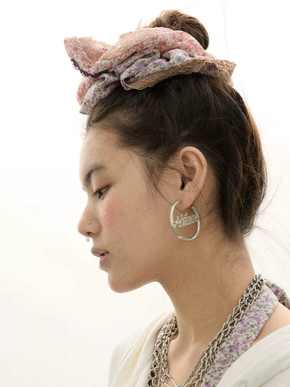 Achihara Orbit Star Earrings Chic Celestial Hoops-2