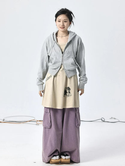Oxidized Soap Flake A Line Hooded Sundress