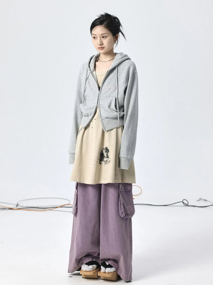 Oxidized Soap Flake A Line Hooded Sundress