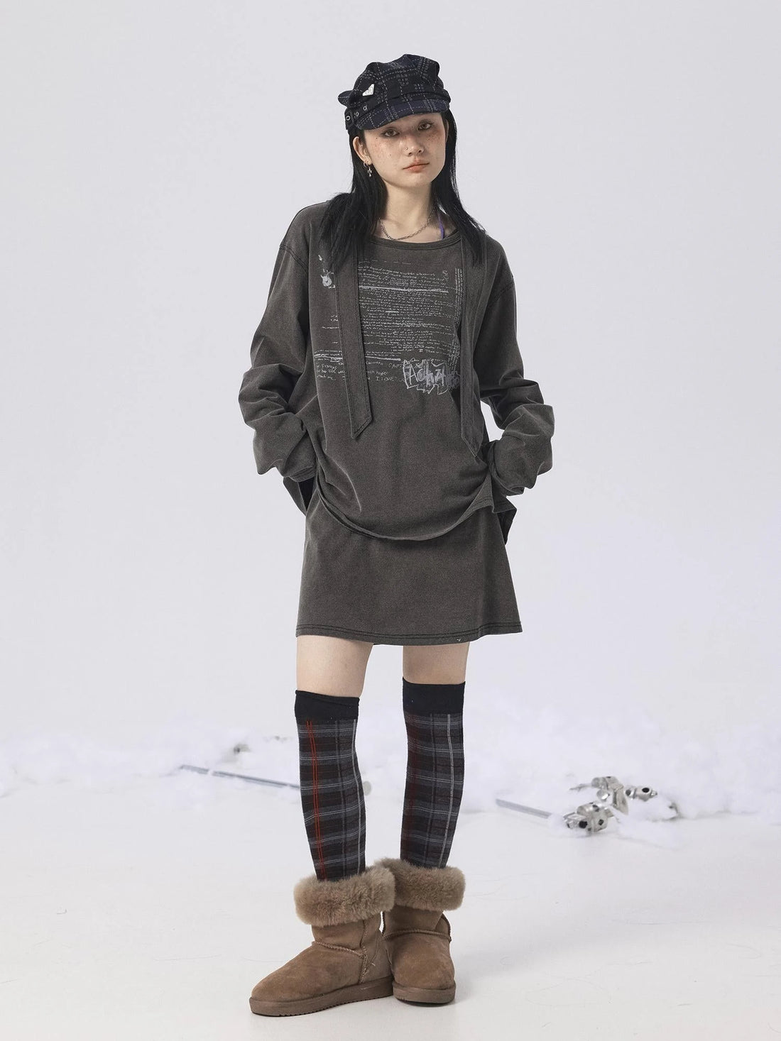 Oxidized Soap Slice 2.0 Long-Sleeve Hoodie Dress Set