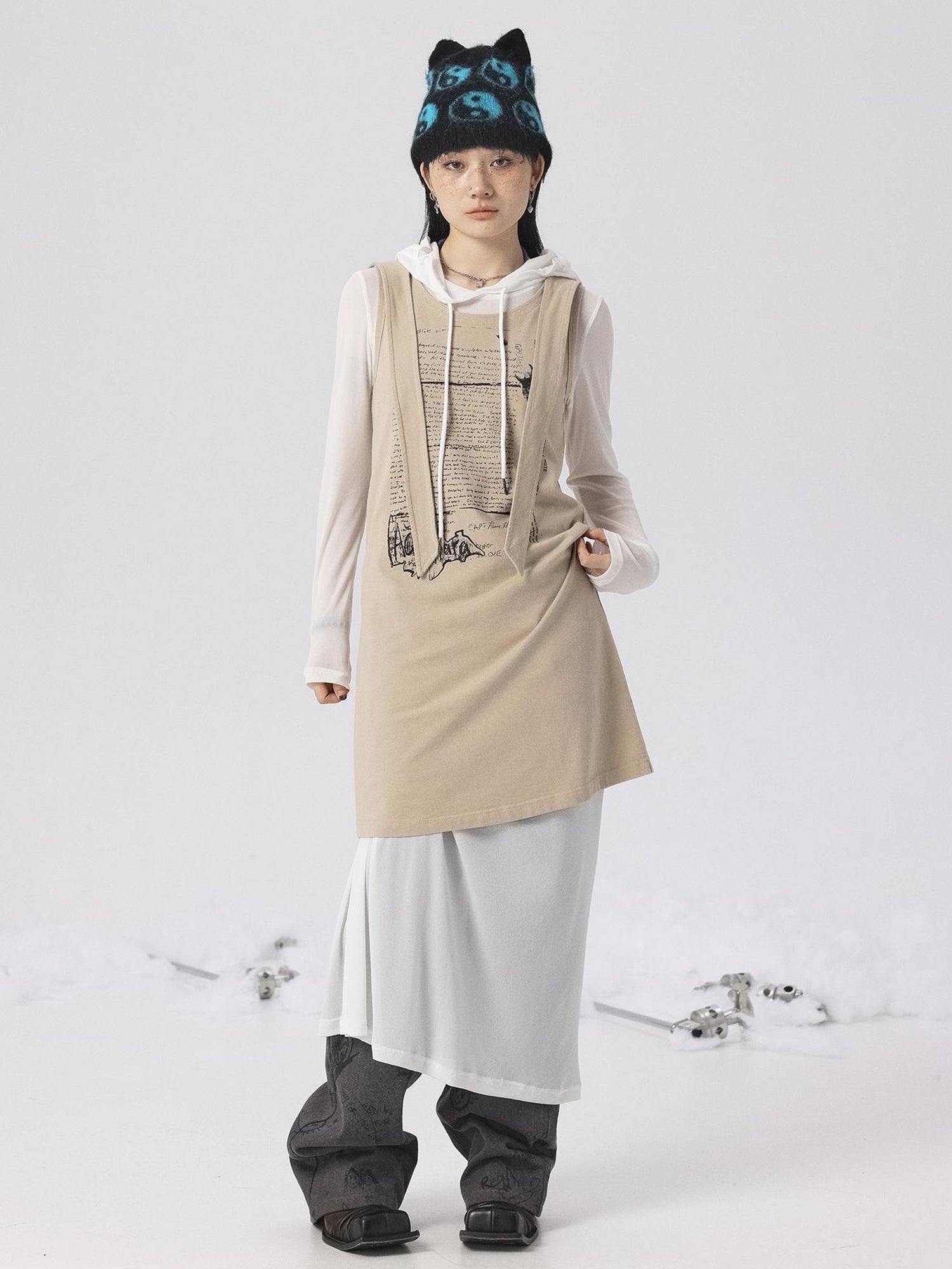 Achihara Oxidized Soap Slice 2.0 Long-Sleeve Hoodie Dress Set