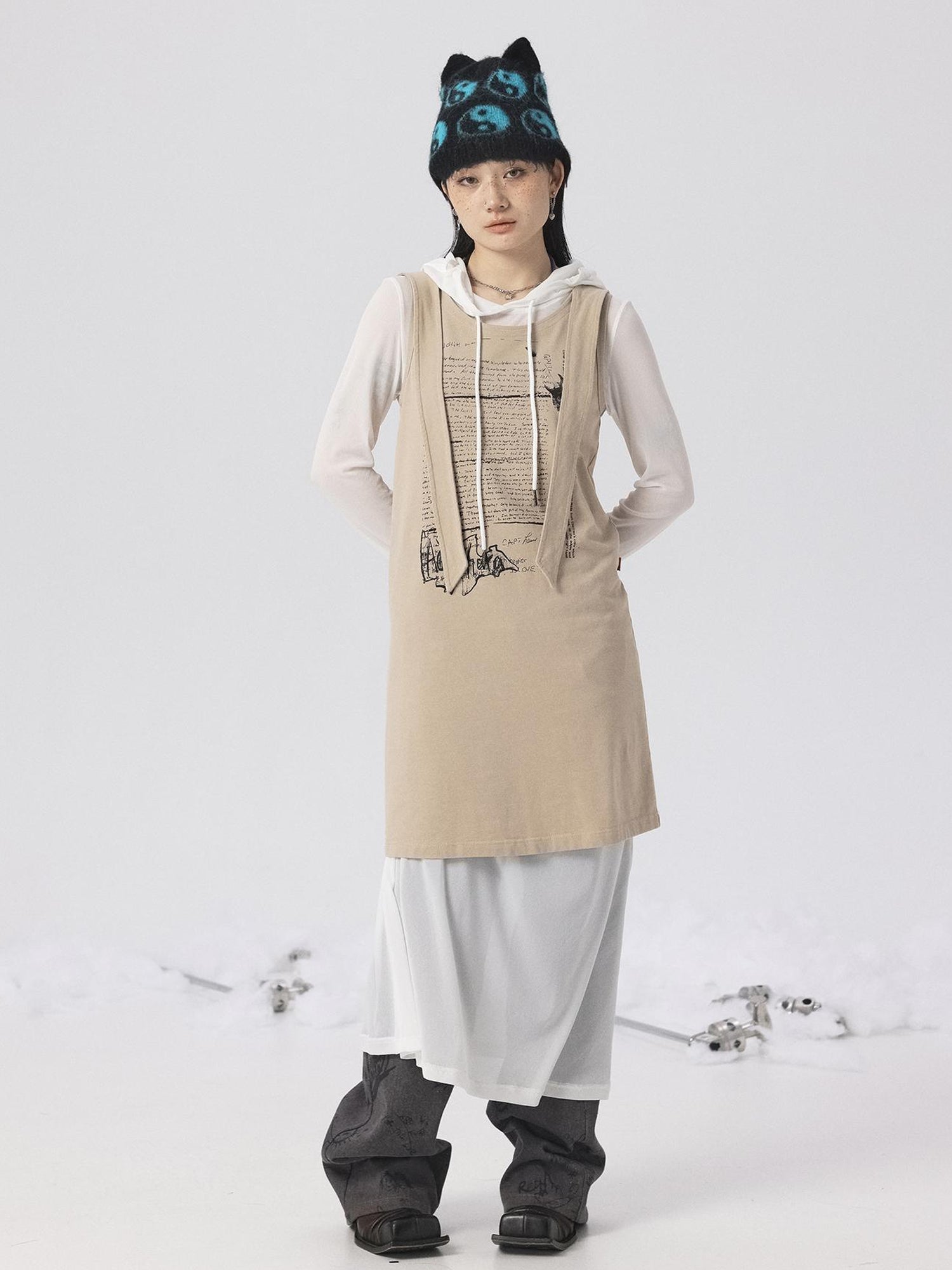 Achihara Oxidized Soap Slice 2.0 Long-Sleeve Hoodie Dress Set
