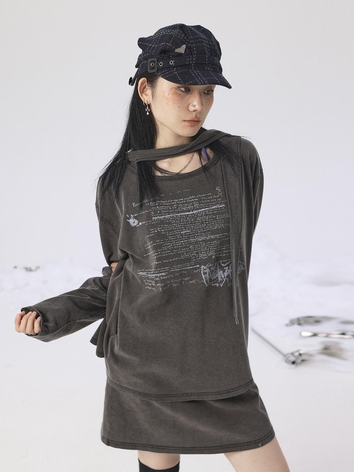 Achihara Oxidized Soap Slice 2.0 Long-Sleeve Hoodie Dress Set