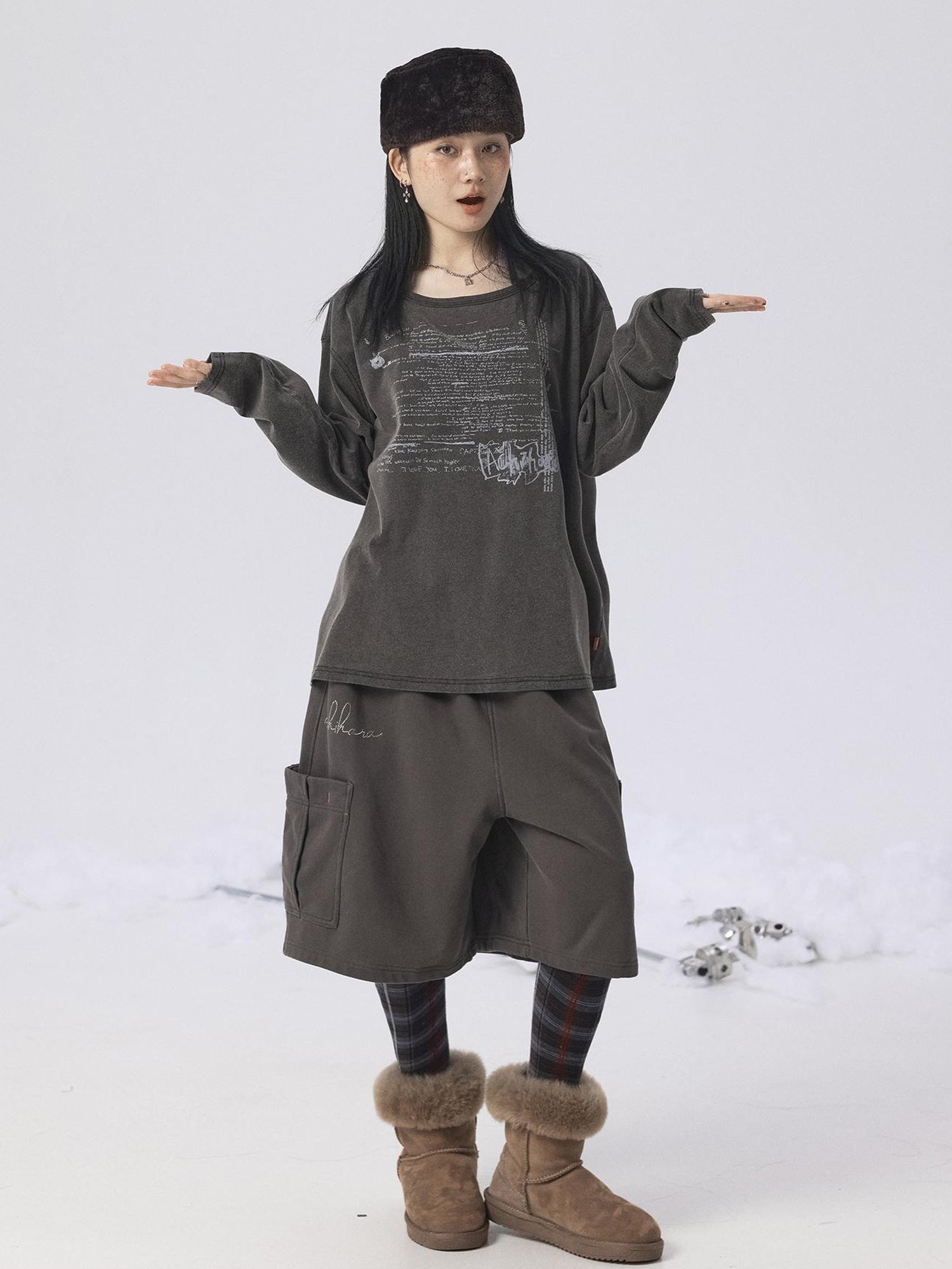 Achihara Oxidized Soap Slice 2.0 Long-Sleeve Hoodie Dress Set