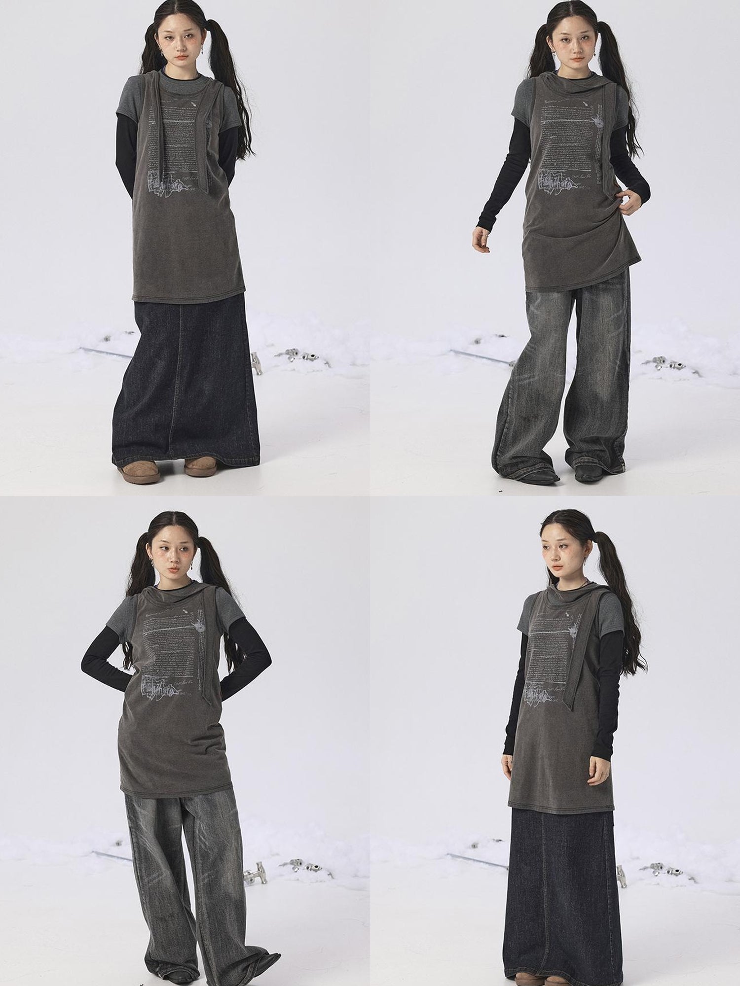 Achihara Oxidized Soap Slice 2.0 Long-Sleeve Hoodie Dress Set