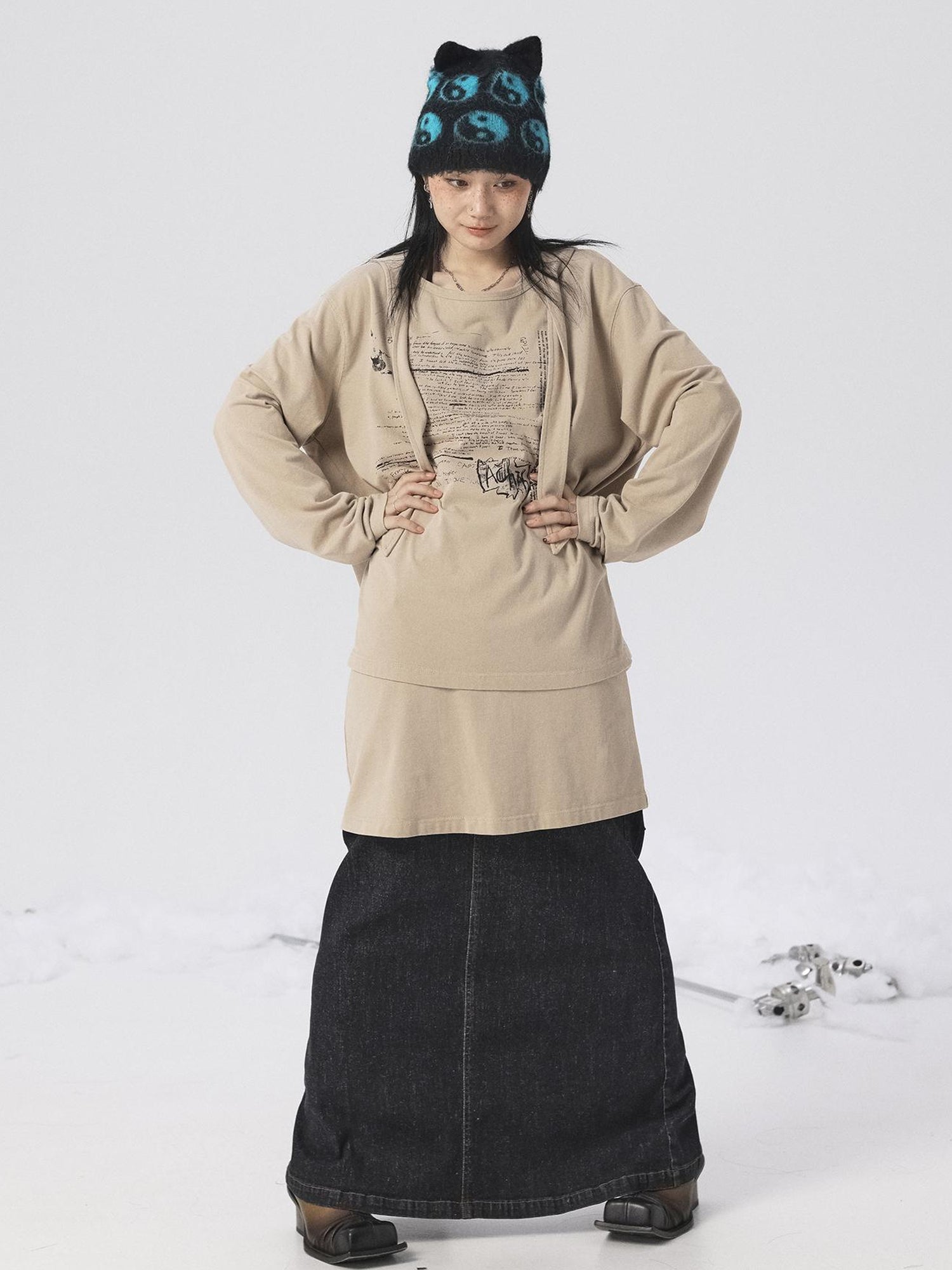 Achihara Oxidized Soap Slice 2.0 Long-Sleeve Hoodie Dress Set