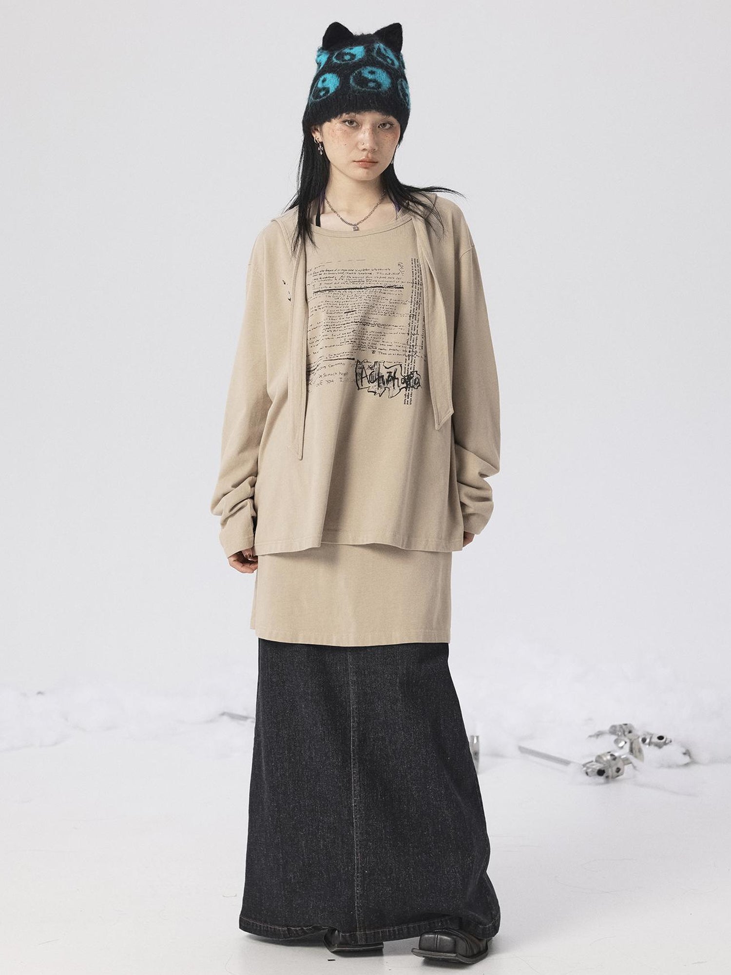 Achihara Oxidized Soap Slice 2.0 Long-Sleeve Hoodie Dress Set