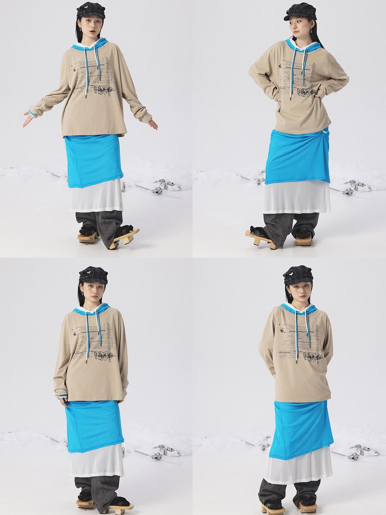 Achihara Oxidized Soap Slice 2.0 Long-Sleeve Hoodie Dress Set