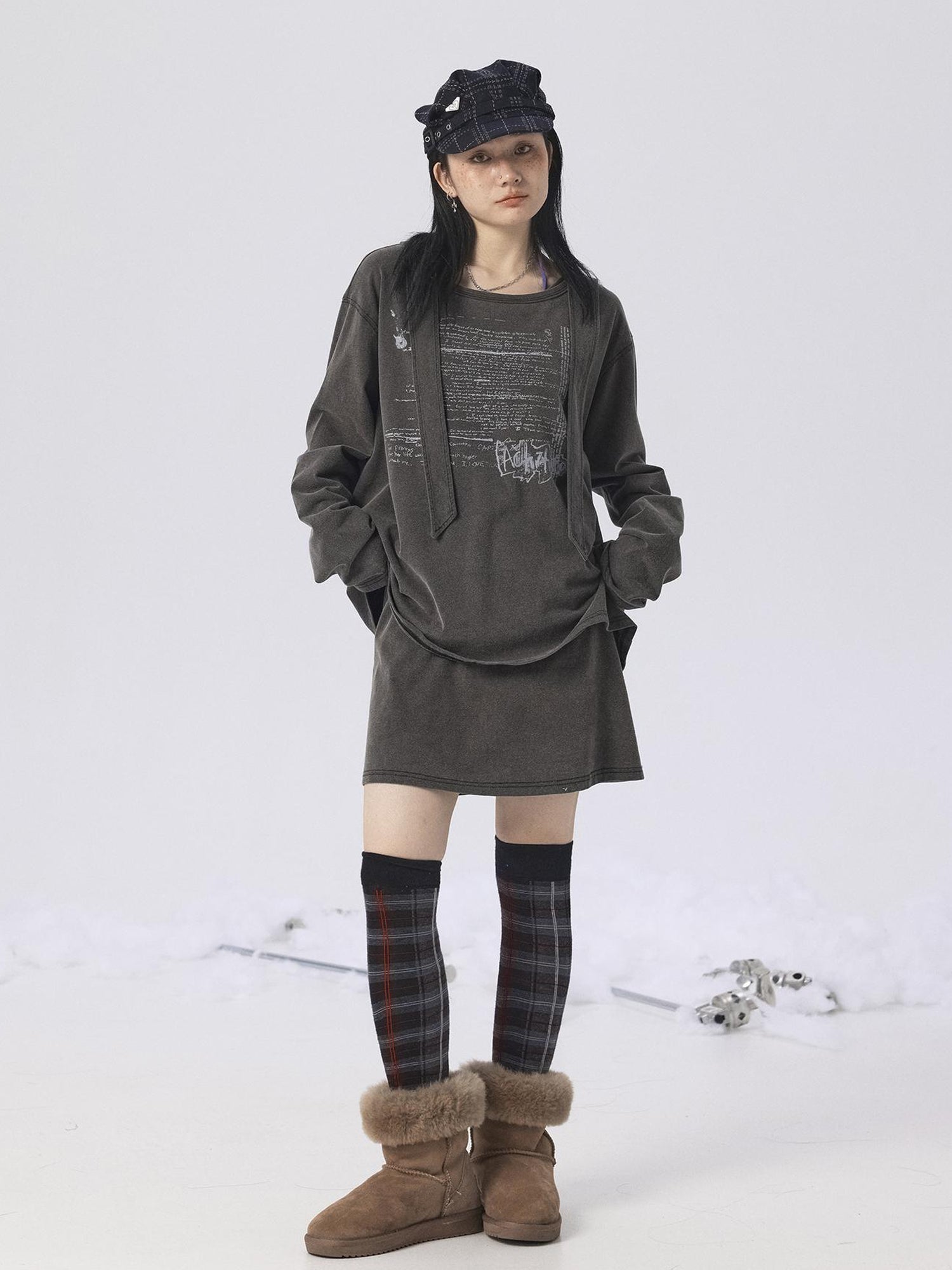 Achihara Oxidized Soap Slice 2.0 Long-Sleeve Hoodie Dress Set