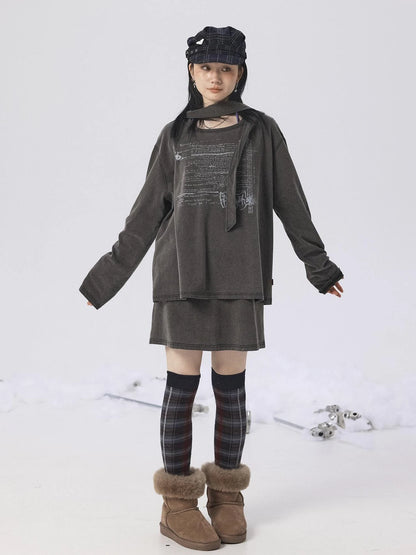 Oxidized Soap Slice 2.0 Long-Sleeve Hoodie Dress Set