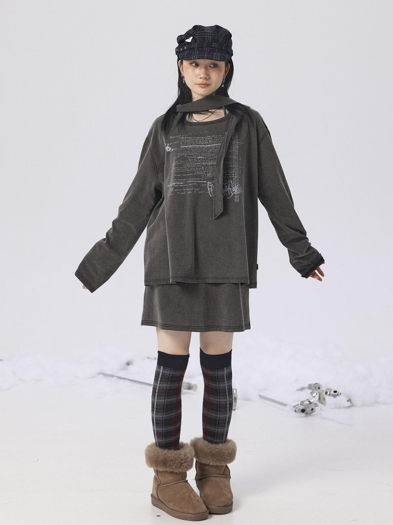 Achihara Oxidized Soap Slice 2.0 Long-Sleeve Hoodie Dress Set