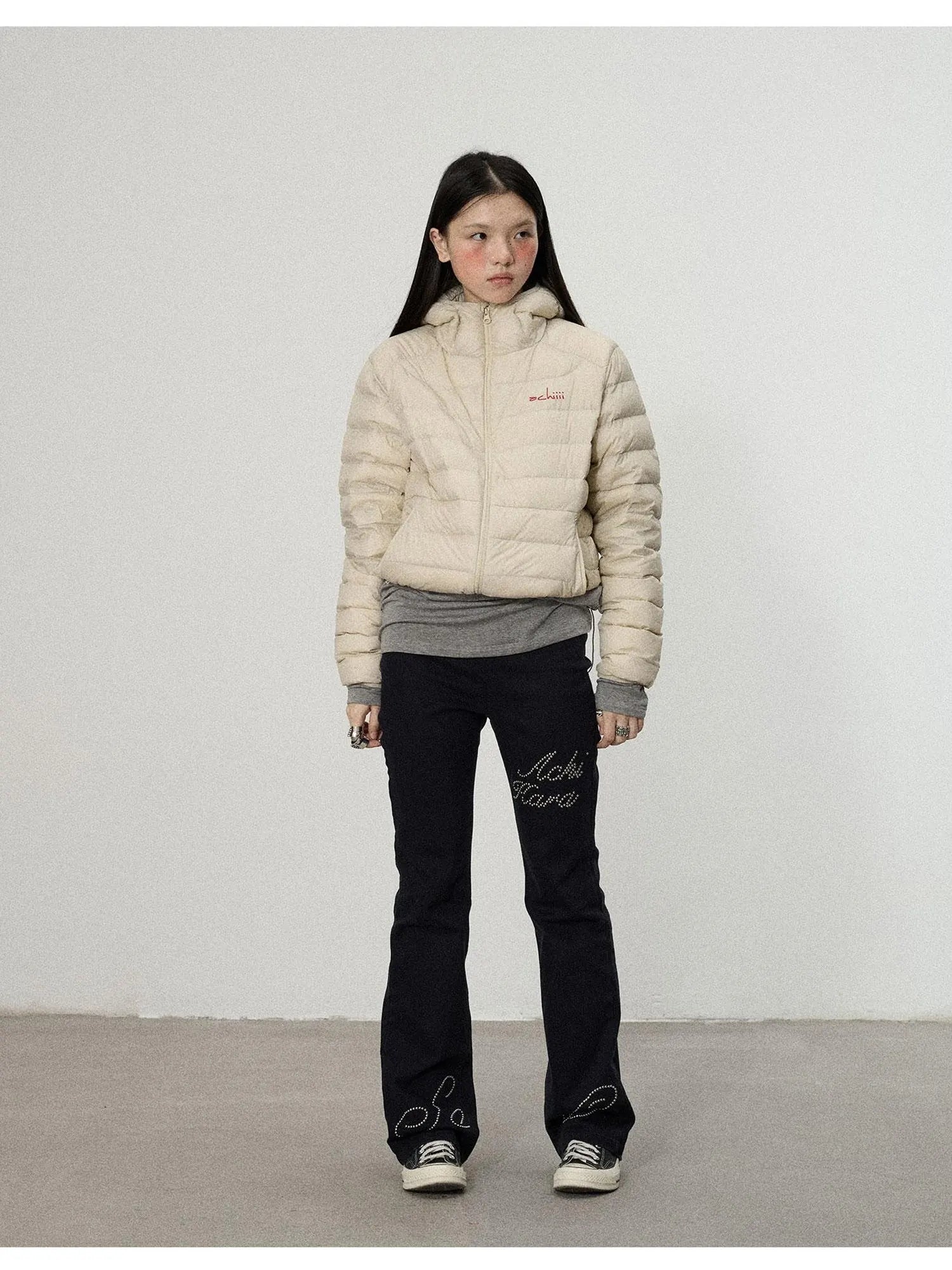 Plum Spare Ribs Down Coat