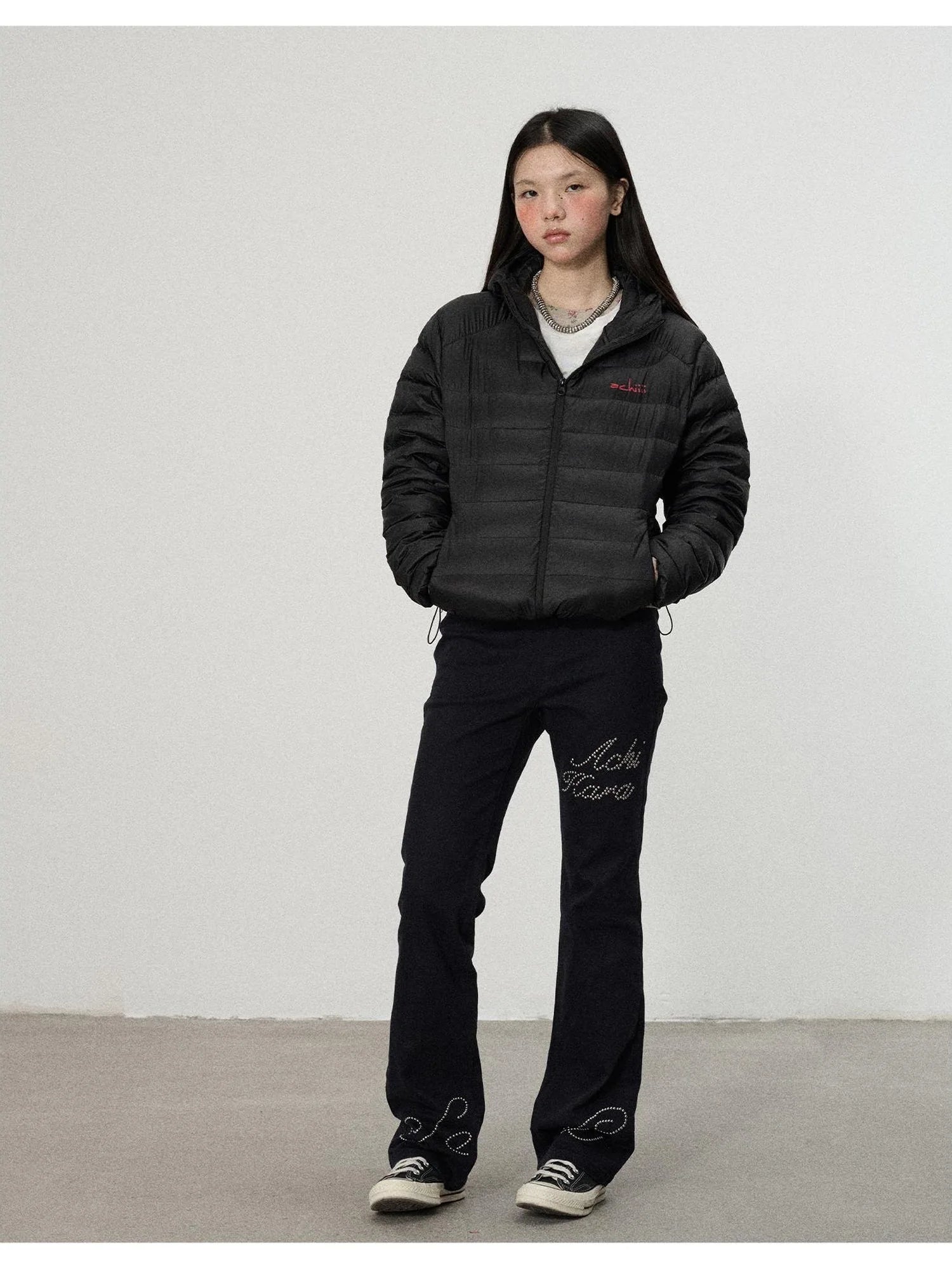 Plum Spare Ribs Down Coat
