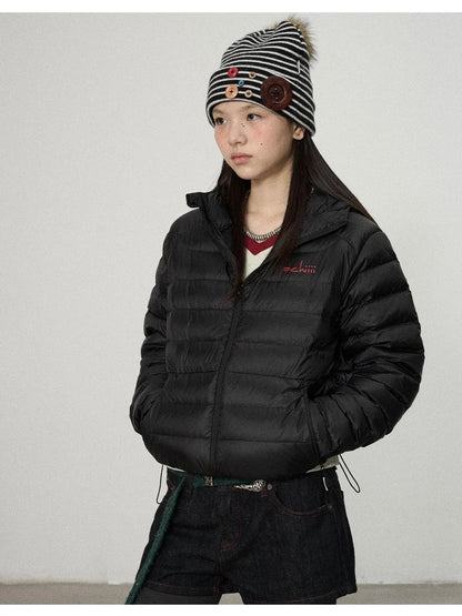 Plum Spare Ribs Down Coat