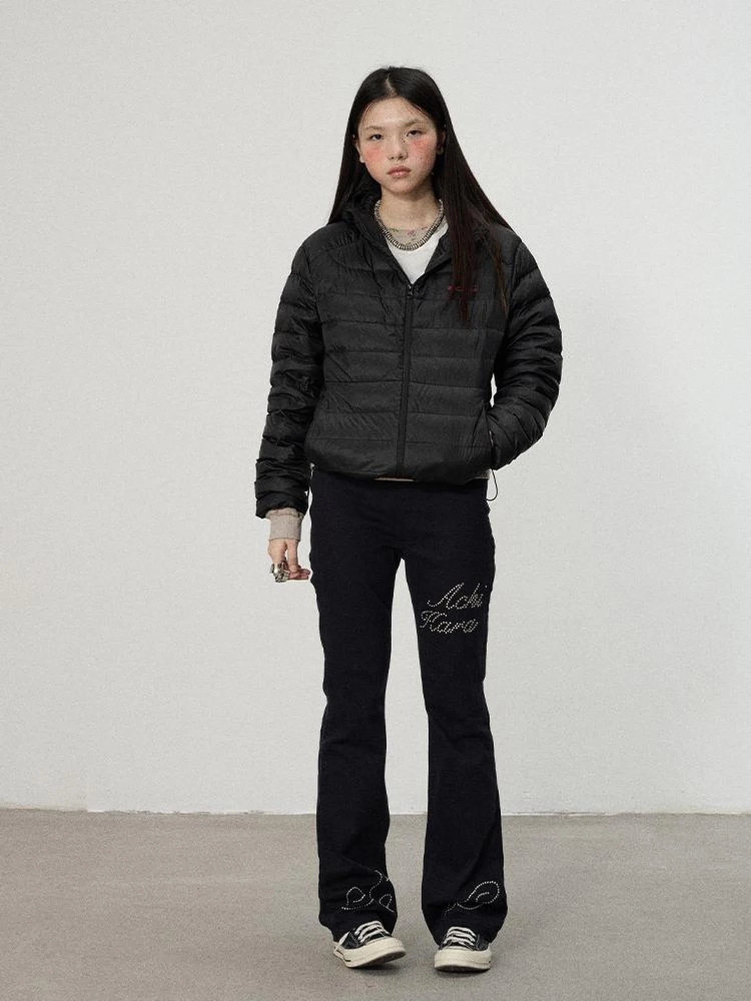 Plum Spare Ribs Down Coat