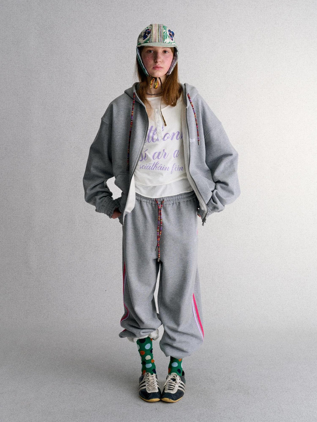 Achihara Print Straight Fit Fleece Lined Women&