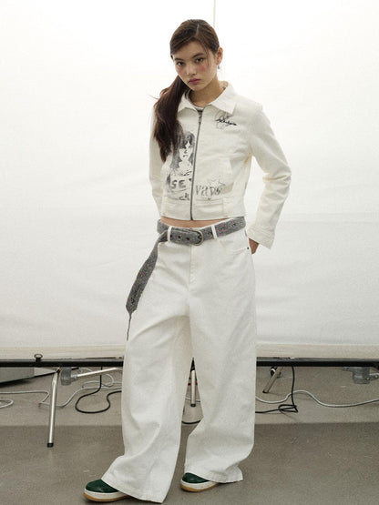 Achihara Punk Rock Joan Jett Denim Jacket