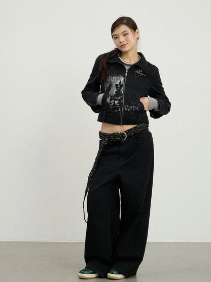 Punk Rock Joan Jett Denim Jacket