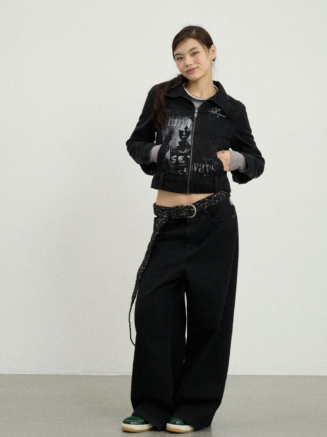 Achihara Punk Rock Joan Jett Denim Jacket