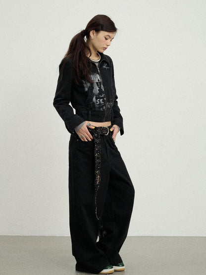 Achihara Punk Rock Joan Jett Denim Jacket
