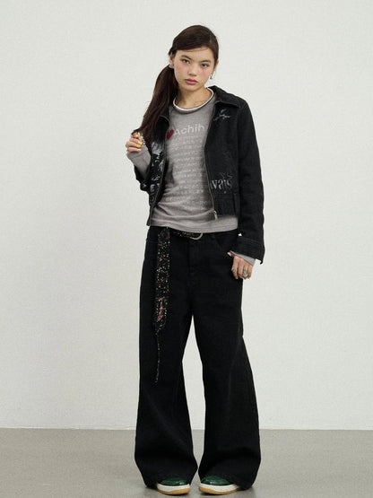 Punk Rock Joan Jett Denim Jacket