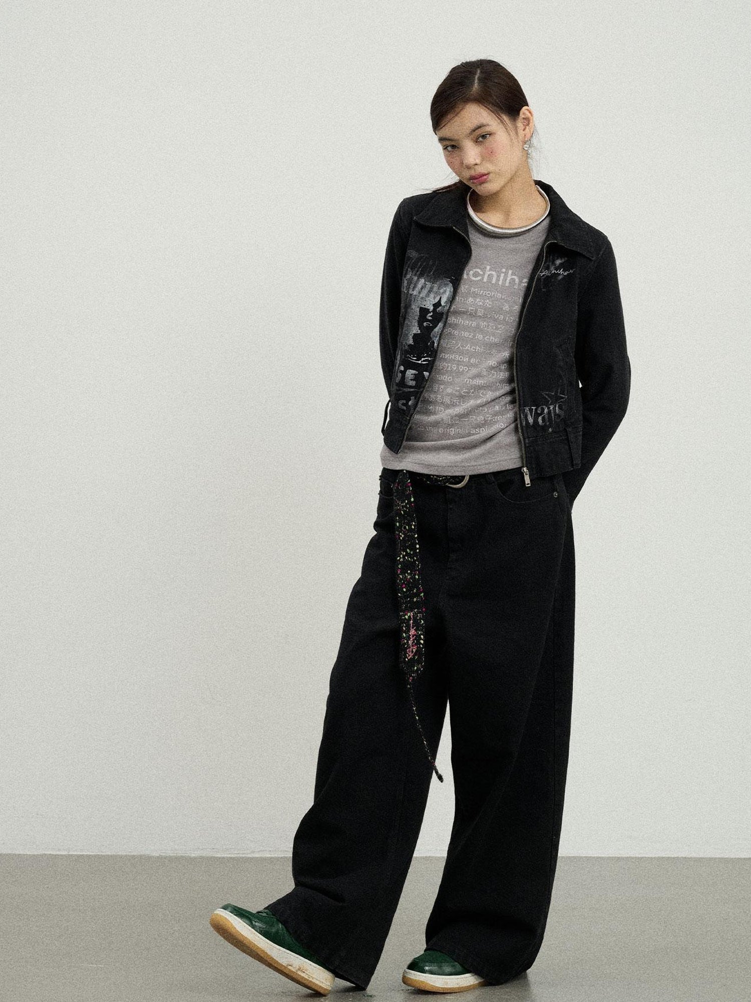 Achihara Punk Rock Joan Jett Denim Jacket