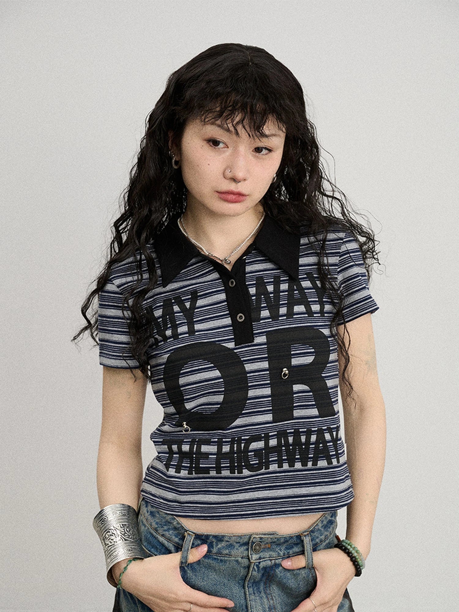 Rebel Stripe Polo My Way Or The Highway