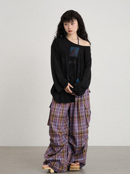 Achihara Relaxed Salted Fish Sunshield Loose Top