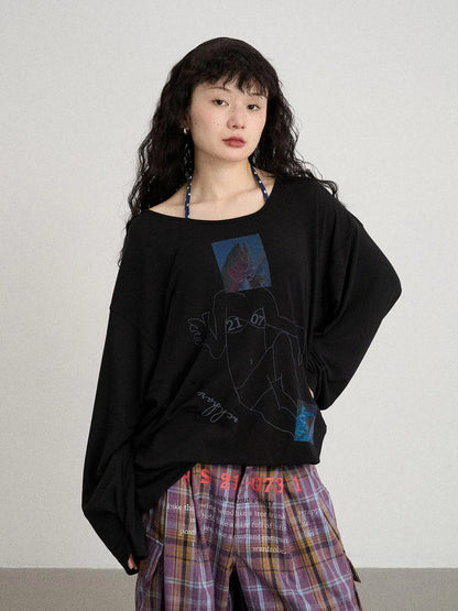 Relaxed Salted Fish Sunshield Loose Top
