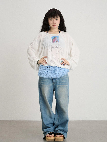 Relaxed Salted Fish Sunshield Loose Top