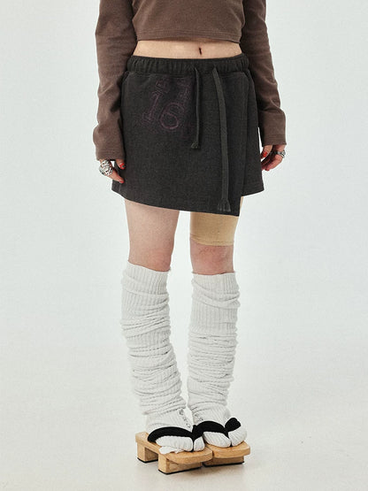 Achihara Renaissance A Line Denim Skirt-1