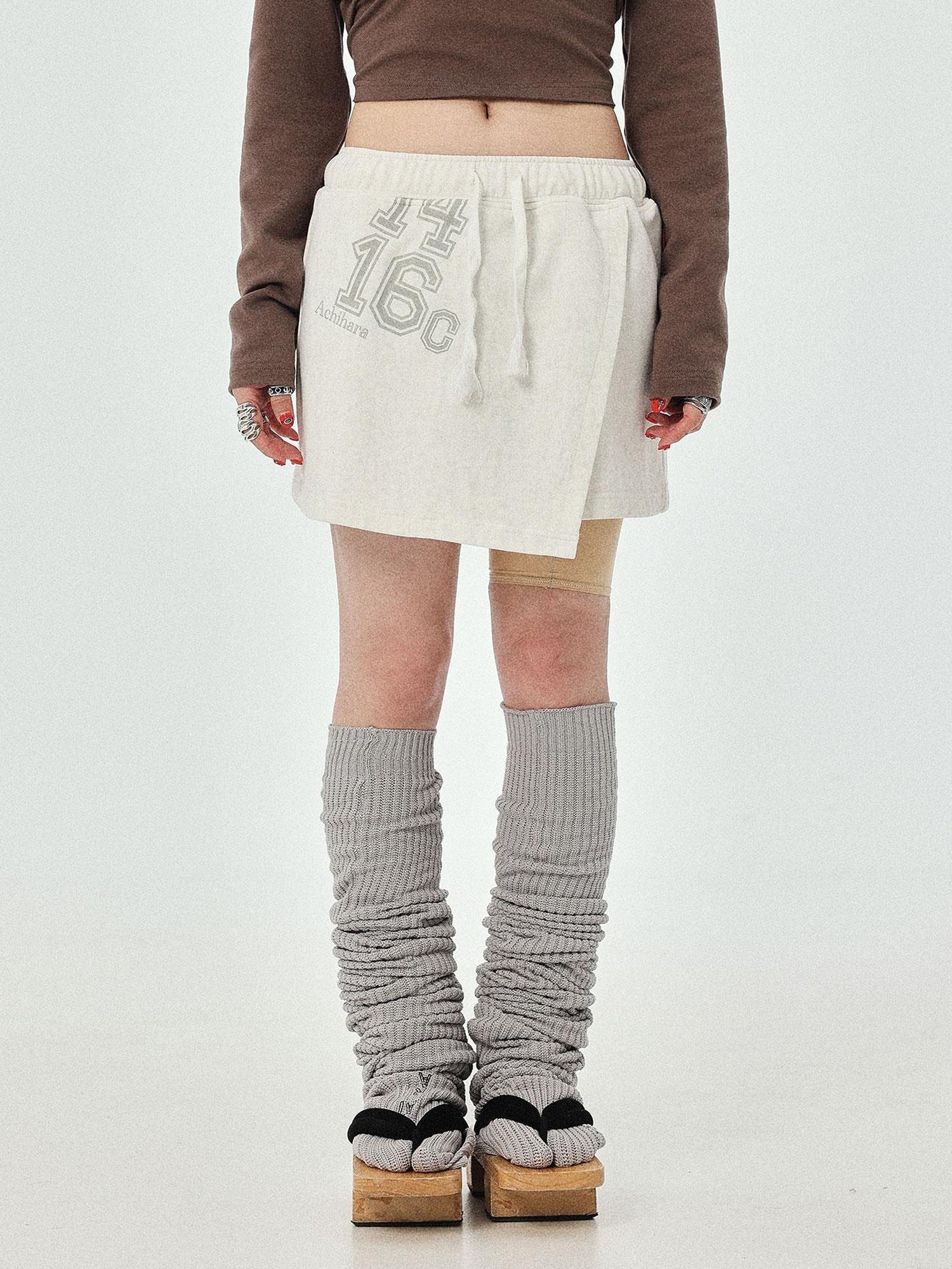 Achihara Renaissance A Line Denim Skirt