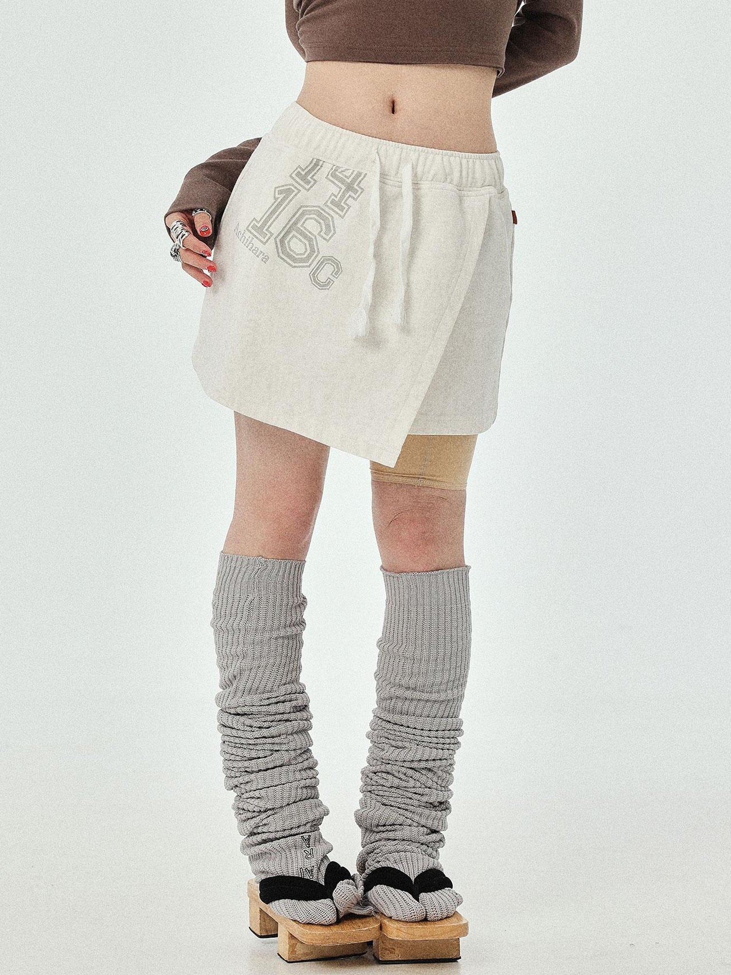 Achihara Renaissance A Line Denim Skirt