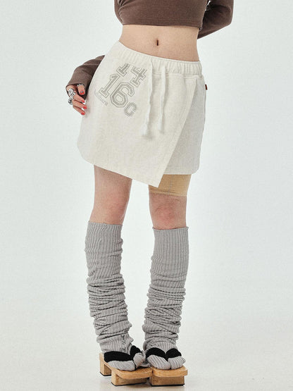 Achihara Renaissance A Line Denim Skirt
