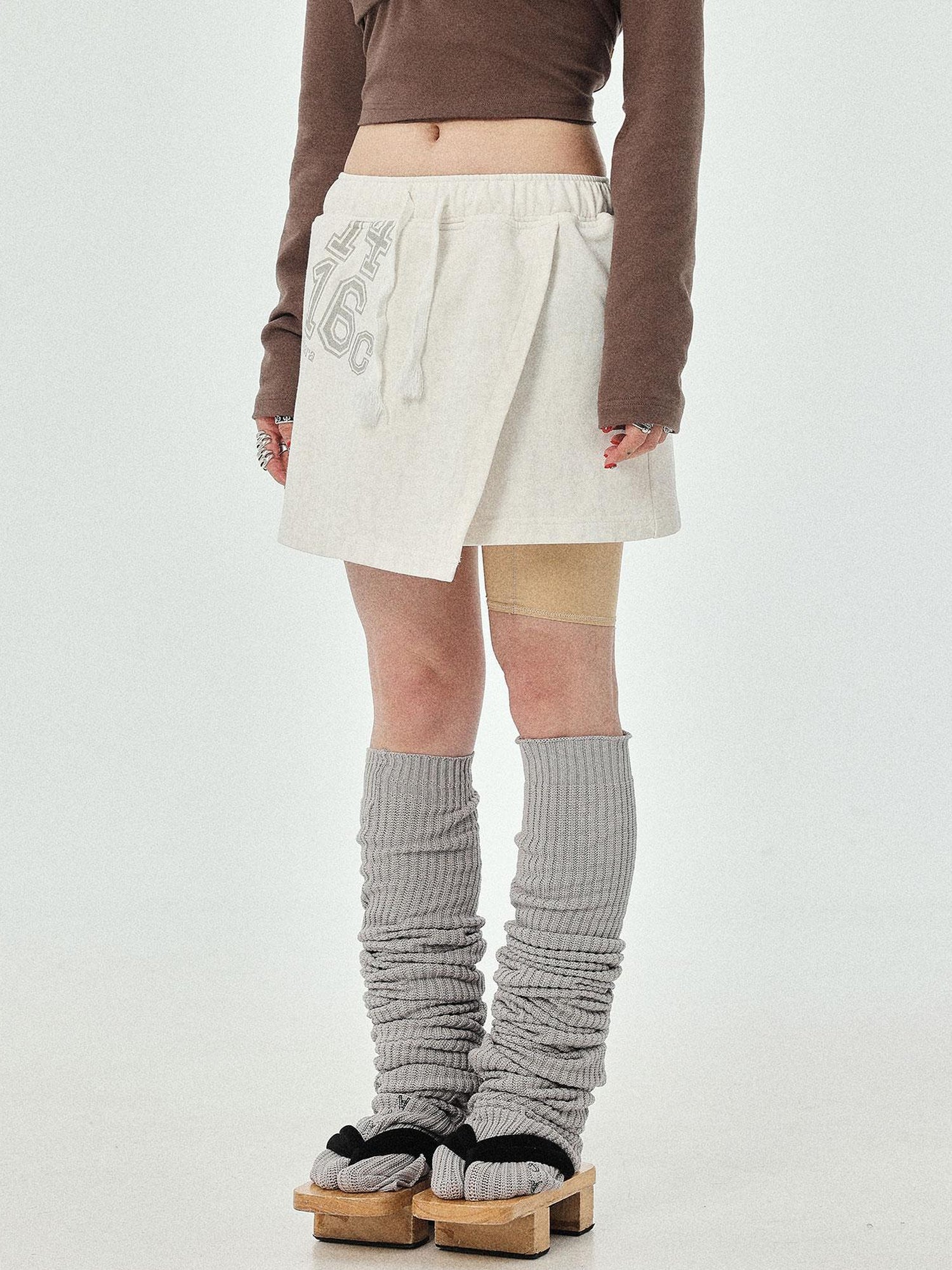 Achihara Renaissance A Line Denim Skirt